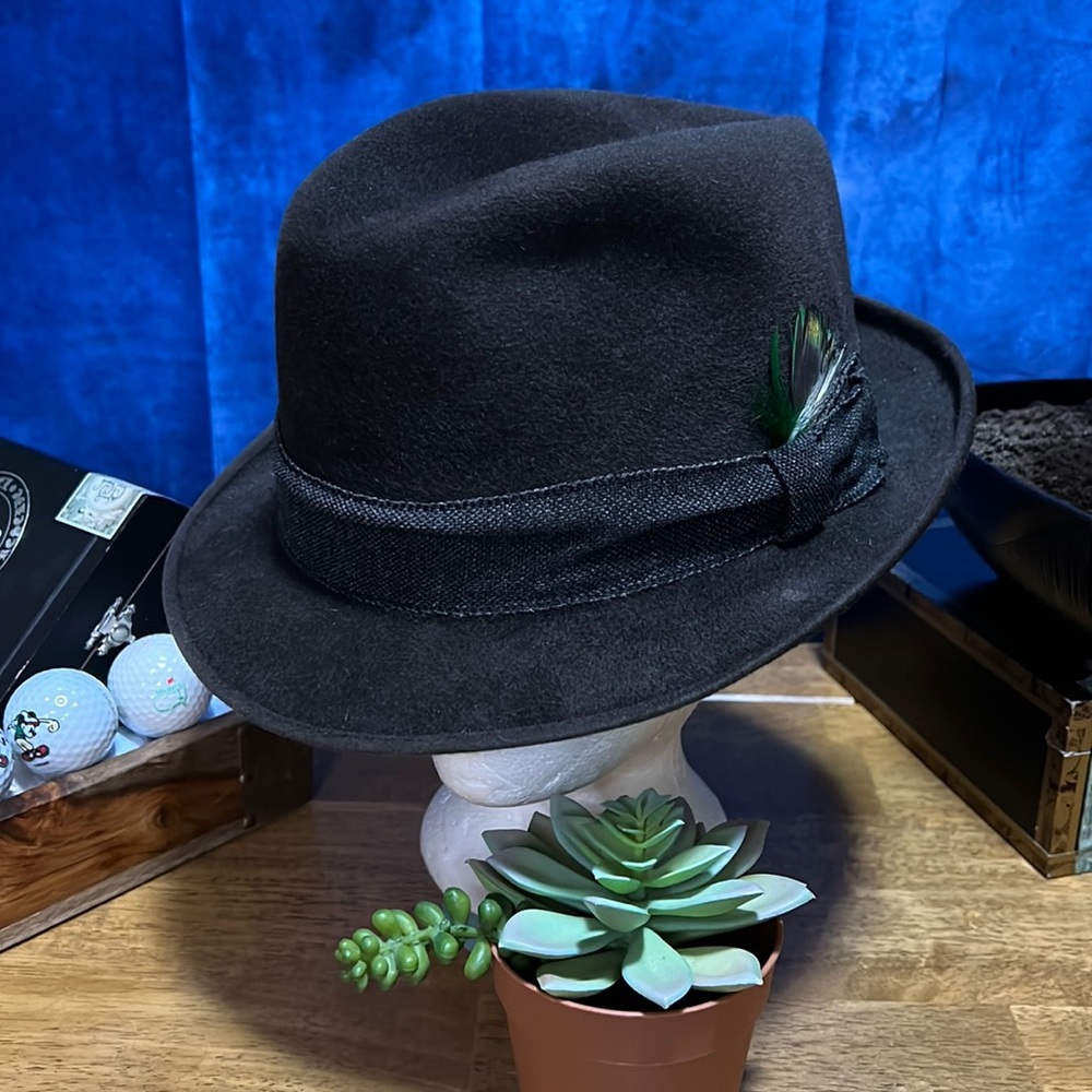 VTG Dunlap supreme classic hat made in New York established 1857 Chocolate brown